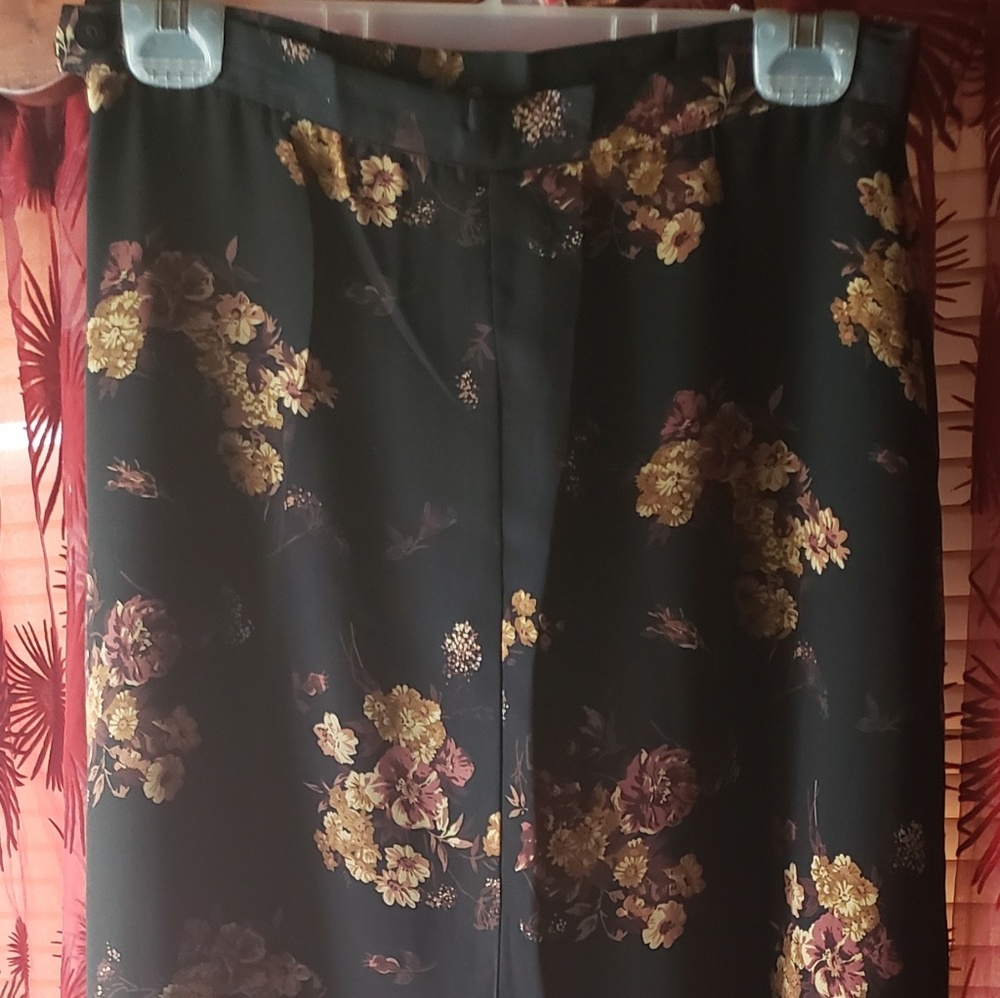 Long floral skirt